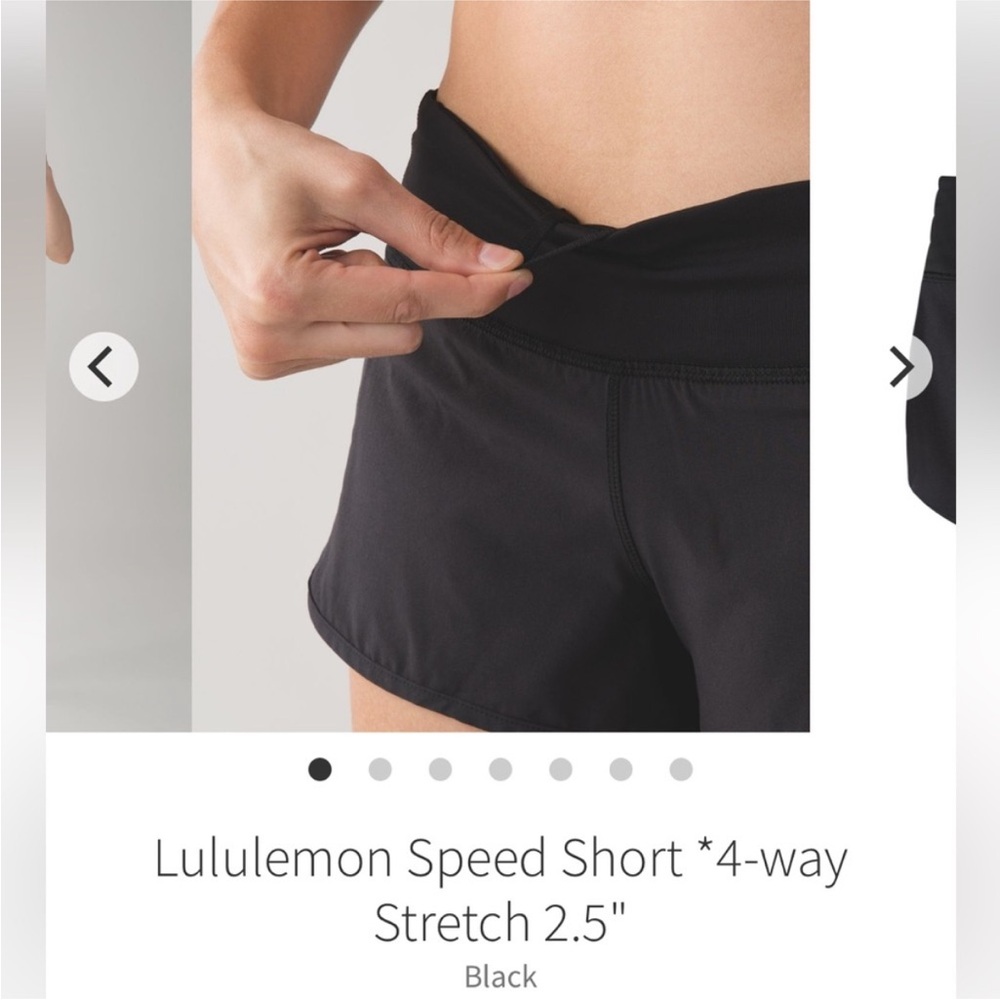 #3 Lululemon Black Speed Short 2.5”*LR Size 4 - Picture 2 of 10